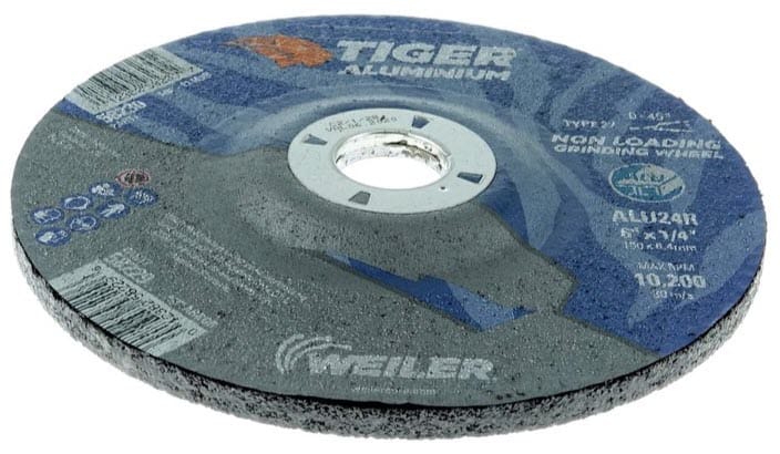 Weiler Abrasives Weiler Tiger Aluminum Grinding Wheel - 6" X 1/4" Type 27 58229