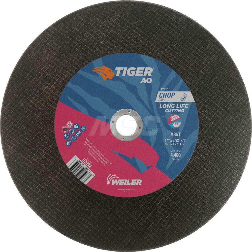 Weiler Abrasives Weiler Tiger Chop Saw Cutting Wheel - 14" X 3/32" Type 1 57092
