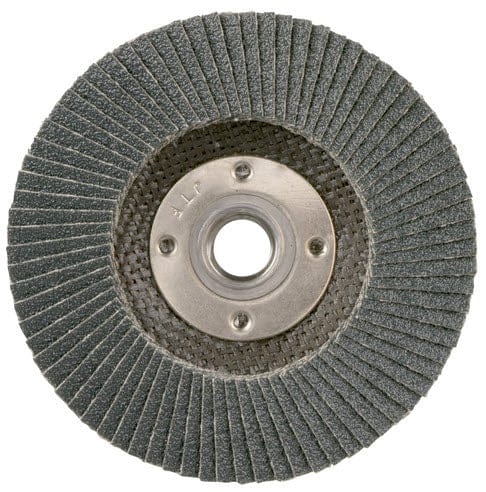 Weiler Abrasives Weiler Tiger Paw Flap Disc - 4 1/2" Type 27 w/Hub 80 Grit 51115