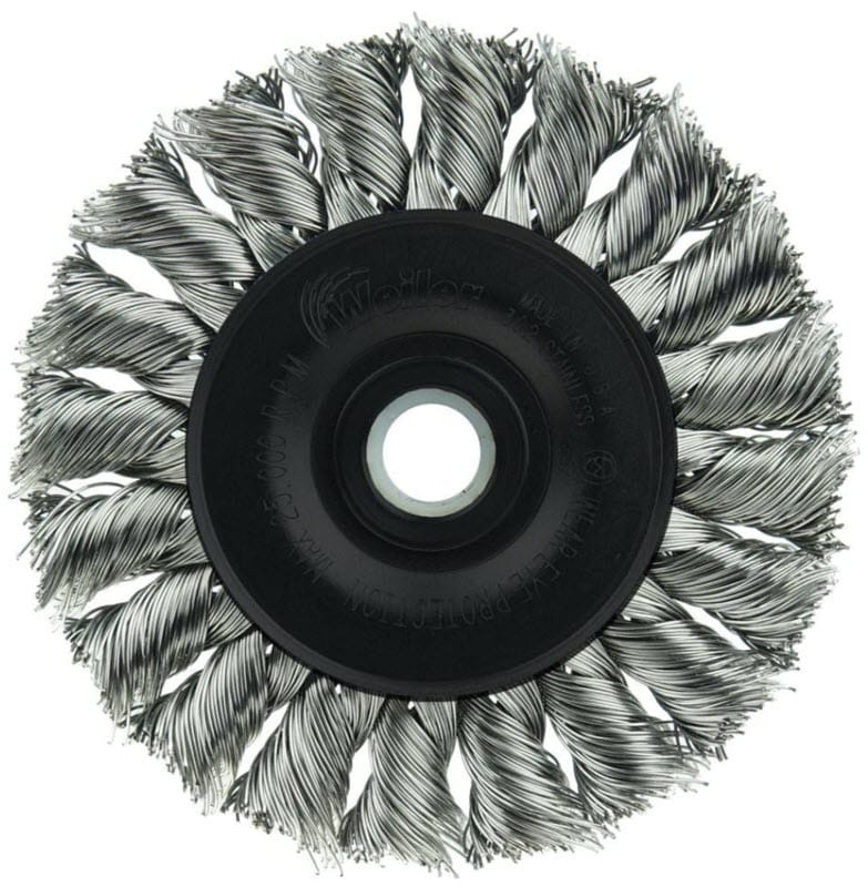 Weiler Twist Knot Wire Wheel - 3" Stainless Steel 08264