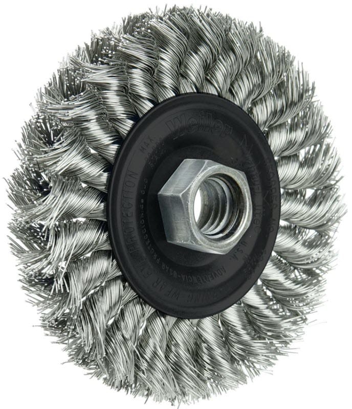 Weiler Abrasives Weiler Twist Knot Wire Wheel - 4" Stainless Steel 13113