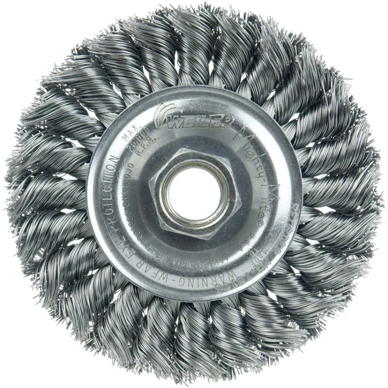 Weiler Abrasives Weiler Twist Knot Wire Wheel - 4" Steel 13106