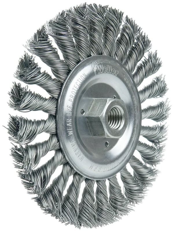 Weiler Abrasives Weiler Twist Knot Wire Wheel - 6" Steel 08106