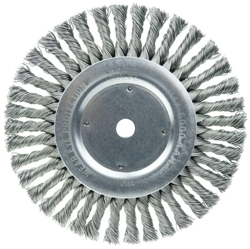 Weiler Twist Knot Wire Wheel - 8" Steel 08615