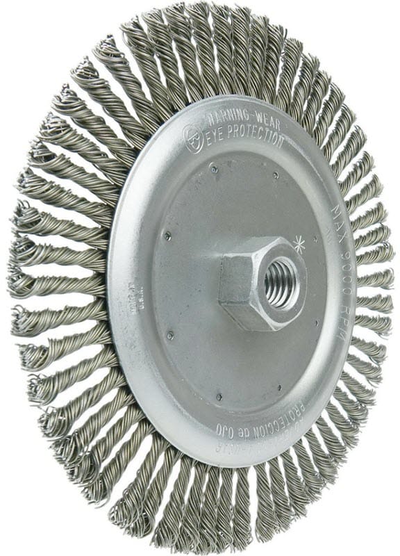 Weiler Abrasives Weiler Wolverine Stringer Bead Wheel - 7" Steel 36297
