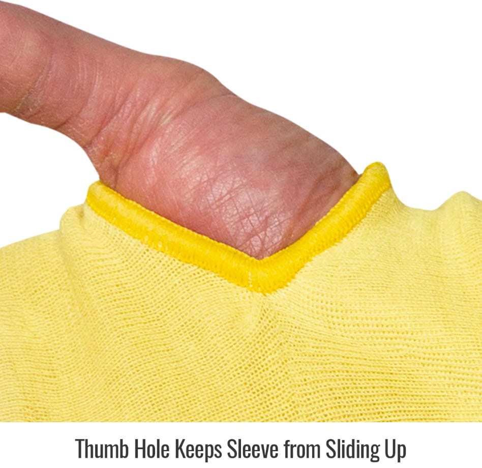 Black Stallion sleeve thumb hole detail