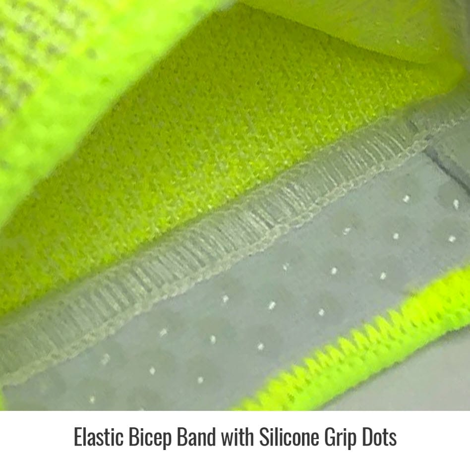 Black Stallion elastic bicep band with silicone grip dots