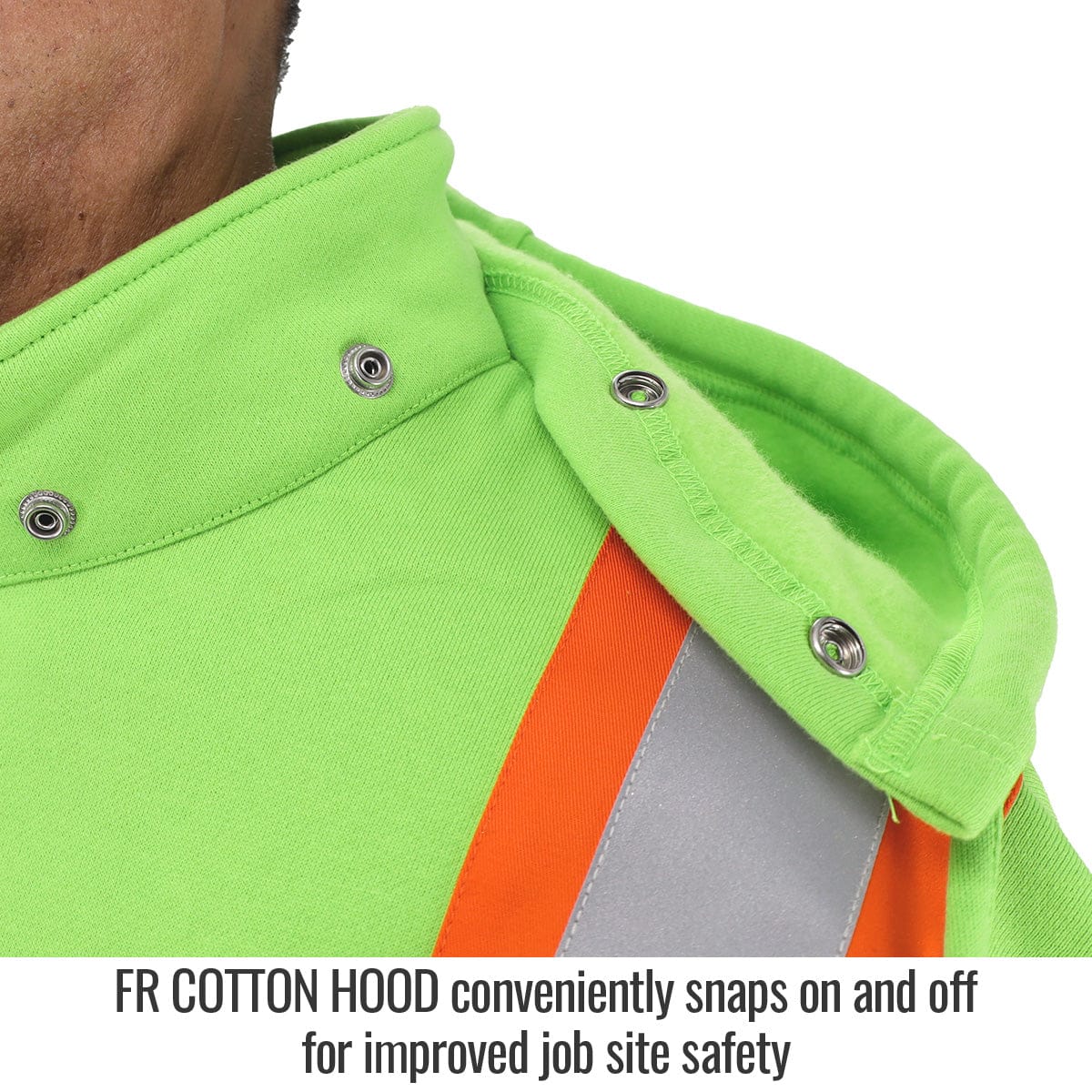 Black Stallion Clothing Black Stallion AR/FR Hi-Vis FR Cotton Sweatshirt JF1332-LM