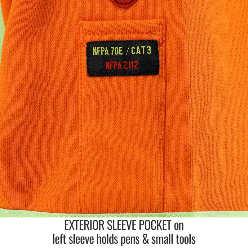 Black Stallion Clothing Black Stallion AR/FR Hi-Vis FR Cotton Sweatshirt JF1332-OR