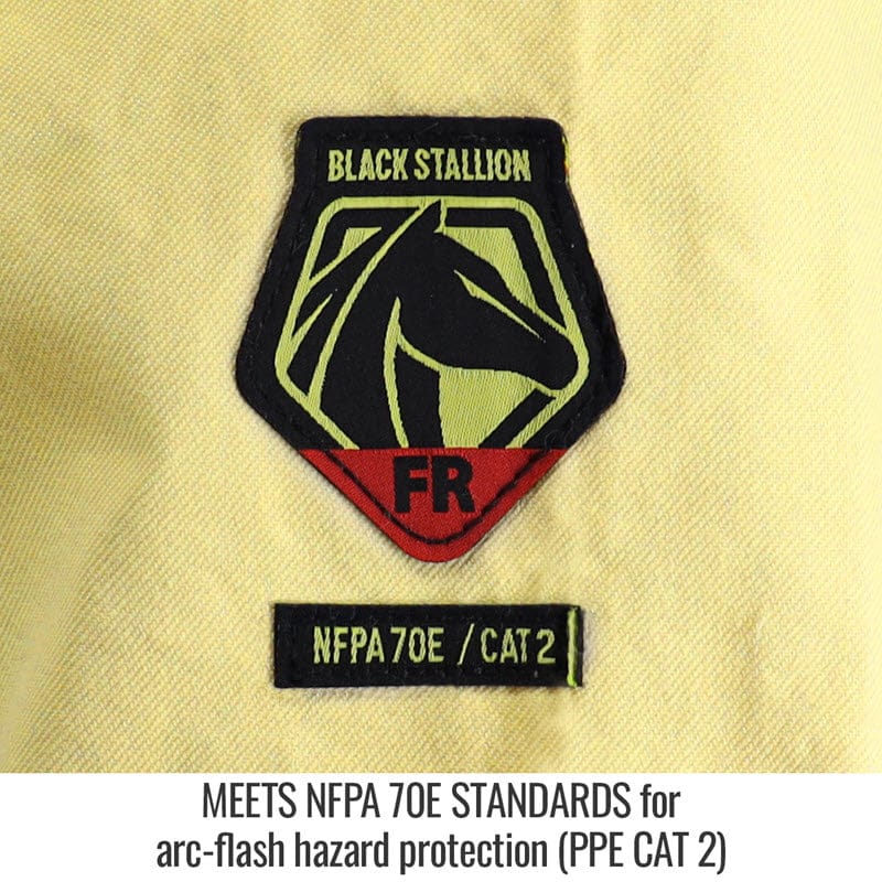Black Stallion Clothing Black Stallion AR/FR Hybrid Cotton/Aramid Welding Jacket JH3025-NY