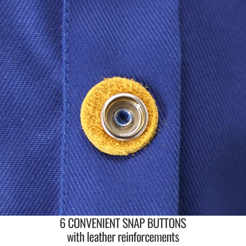 Black Stallion Clothing Black Stallion CORE FR Cotton/Cowhide Leather Hybrid Welding Jacket JH3040-RB