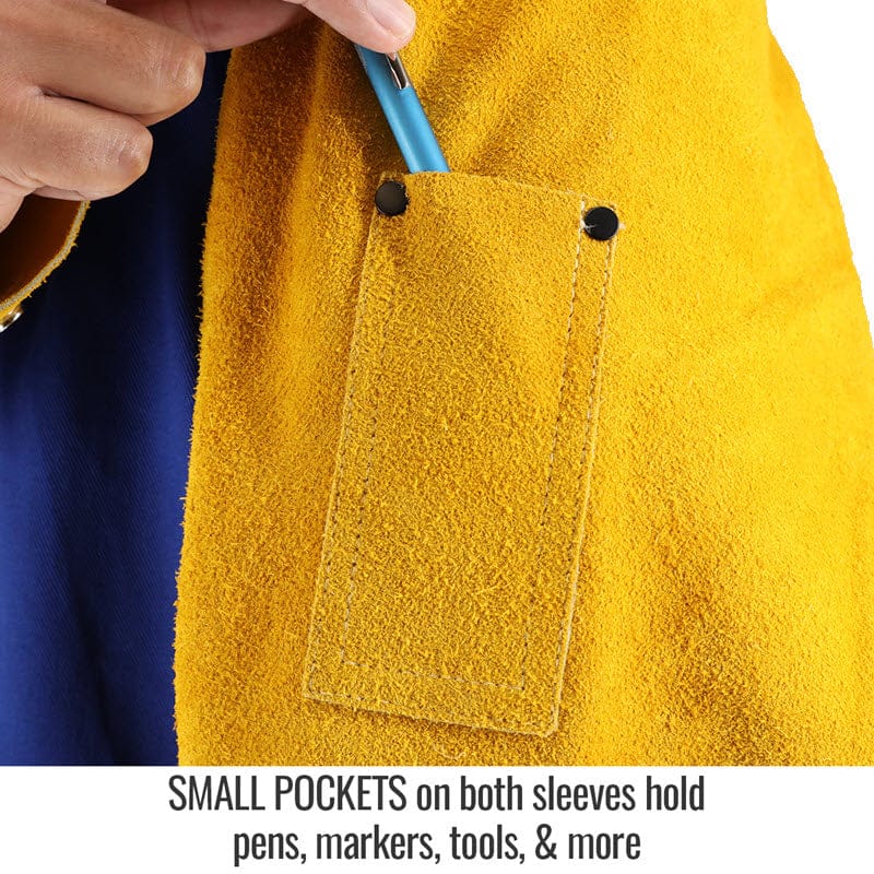 Black Stallion Clothing Black Stallion CORE FR Cotton/Cowhide Leather Hybrid Welding Jacket JH3040-RB