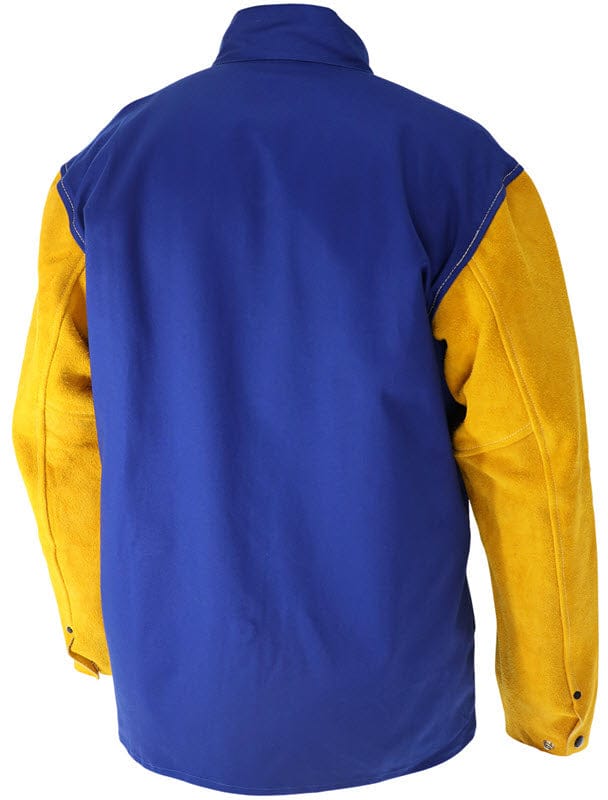 Black Stallion Clothing Black Stallion CORE FR Cotton/Cowhide Leather Hybrid Welding Jacket JH3040-RB