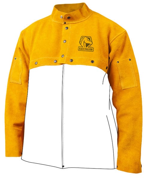 Black Stallion Clothing Black Stallion CORE Split Cowhide Leather Cape Sleeves JL1525-TN