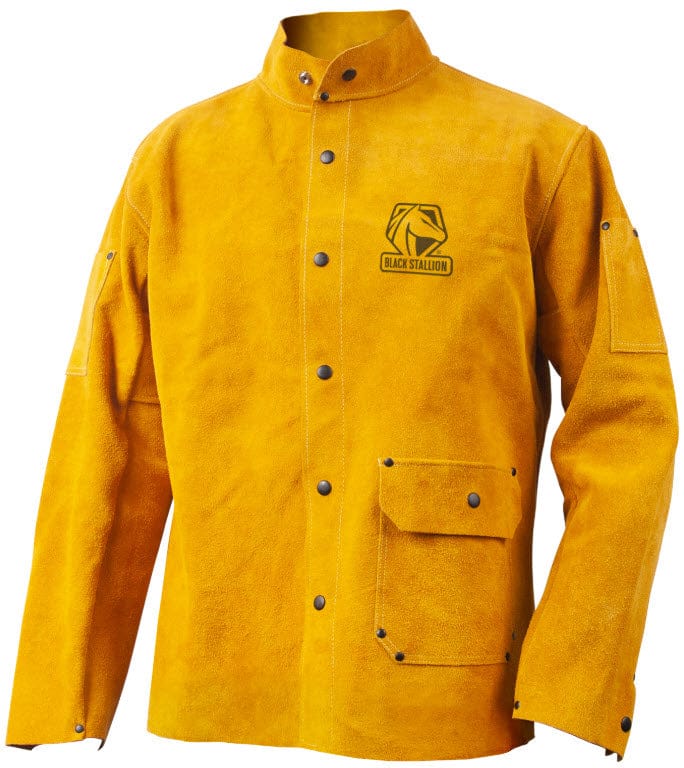 Black Stallion Clothing Black Stallion CORE Split Cowhide Leather Welding Jacket JL1550-TN