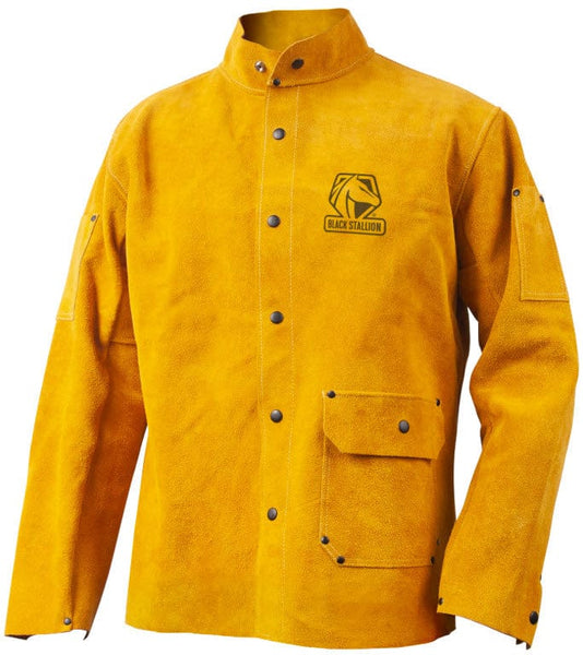 Black Stallion CORE Split Cowhide Leather Welding Jacket JL1550-TN