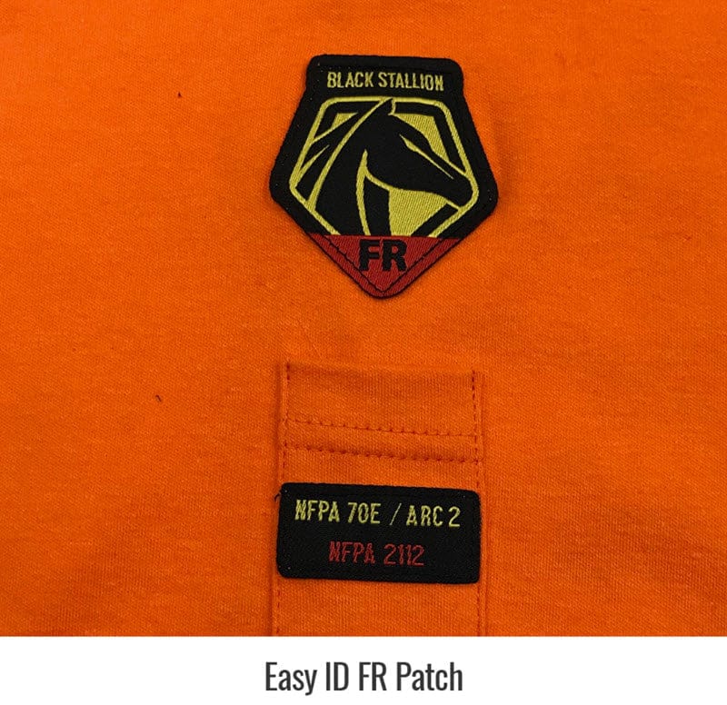 Black Stallion Clothing Black Stallion Flame Resistant 7 oz. Orange Cotton T-Shirt TF2510-OR