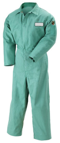 Black Stallion Flame Resistant Green Coveralls F9-32CA/PT