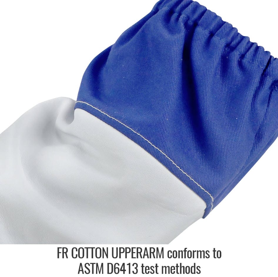 Black Stallion blue flame resistant cotton upper arm sleeve