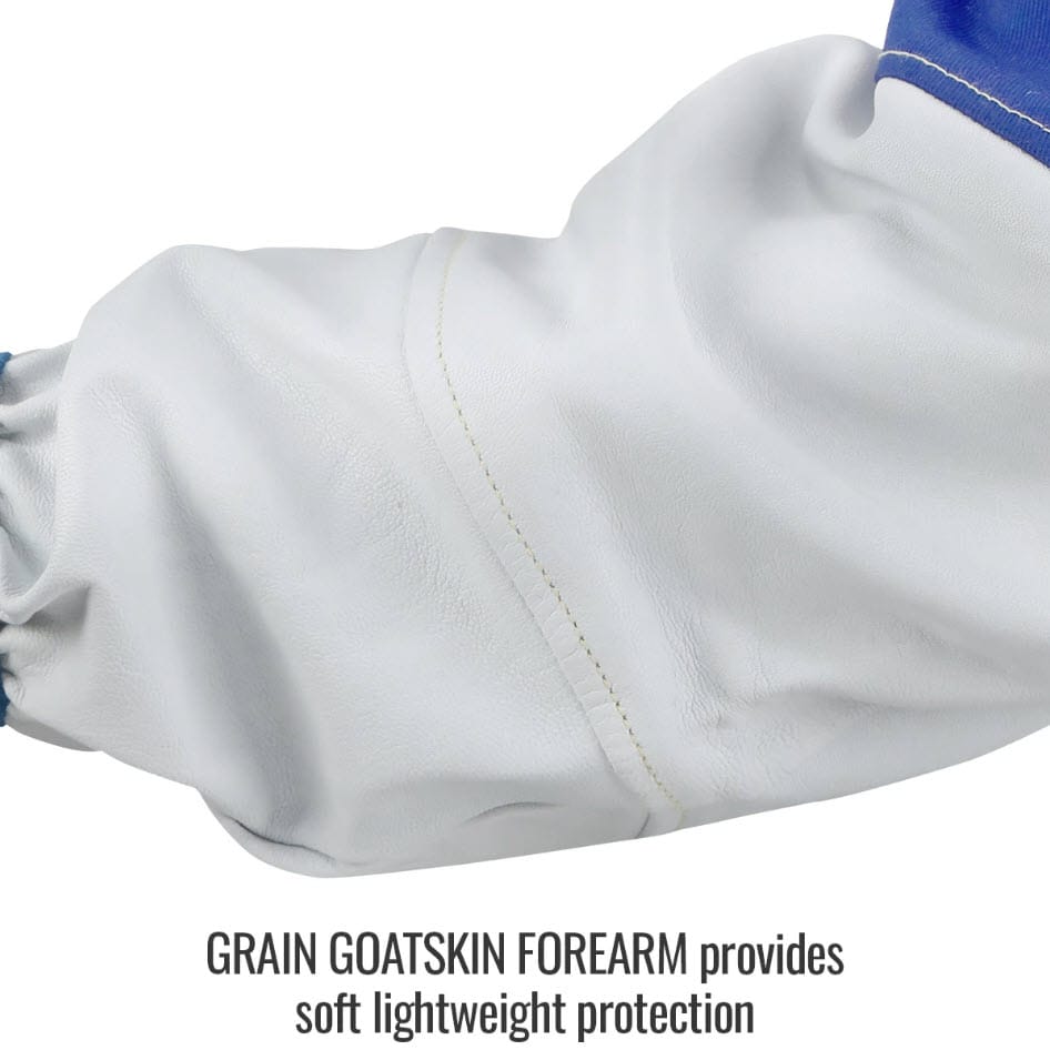 Black Stallion grain goatskin leather forearm sleeve