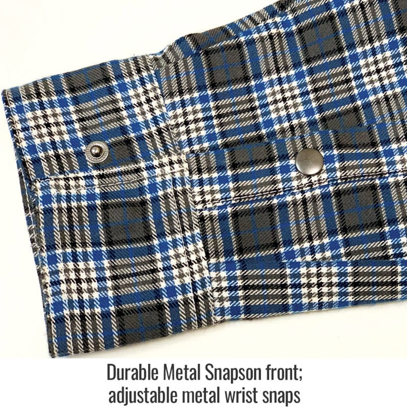 Black Stallion Clothing Black Stallion Gray Plaid FR Cotton Work Shirt FS9-PGY