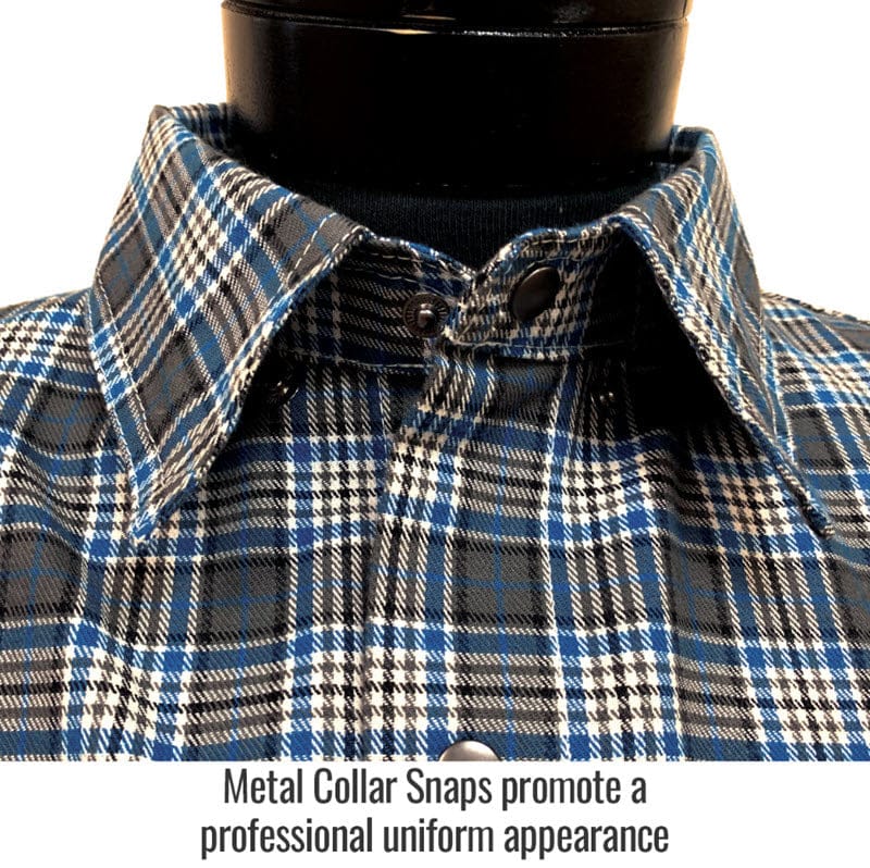 Black Stallion Clothing Black Stallion Gray Plaid FR Cotton Work Shirt FS9-PGY