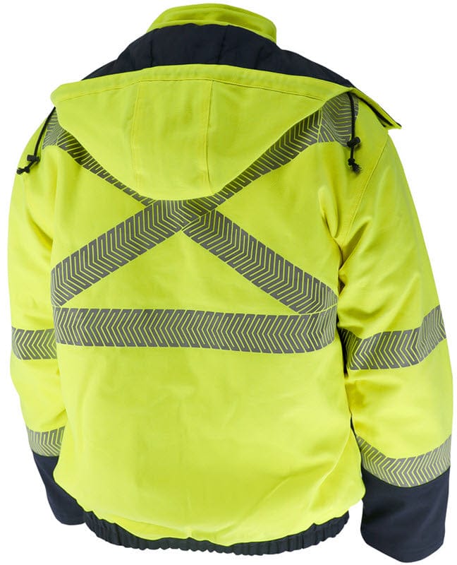 Black Stallion Clothing Black Stallion HI-VIS Class 3 AR/FR Canvas Duck Insulated Welding Jacket JF5030-HB
