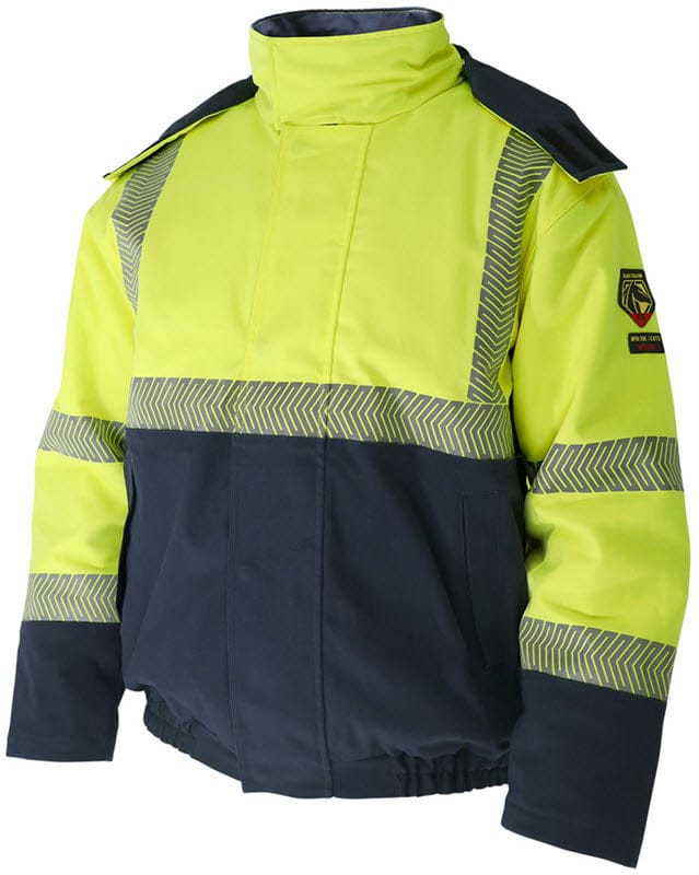 Black Stallion Clothing Black Stallion HI-VIS Class 3 AR/FR Canvas Duck Insulated Welding Jacket JF5030-HB