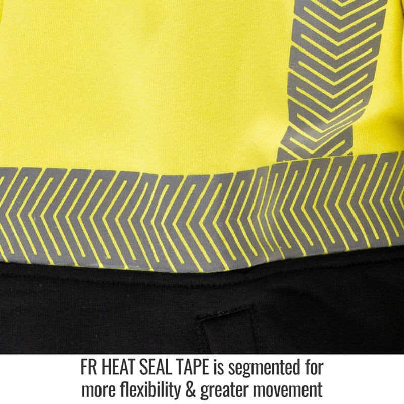 Black Stallion Clothing Black Stallion Hi-Vis Class 3 AR/FR Cotton Hooded Sweatshirt JF2045-HY