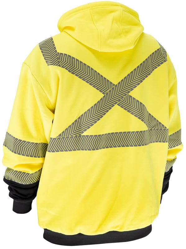 Black Stallion Clothing Black Stallion Hi-Vis Class 3 AR/FR Cotton Hooded Sweatshirt JF2045-HY