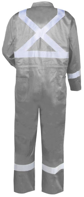 Black Stallion Clothing Black Stallion HI-VIS Deluxe FR Cotton Stone Khaki Coveralls CF2216-ST