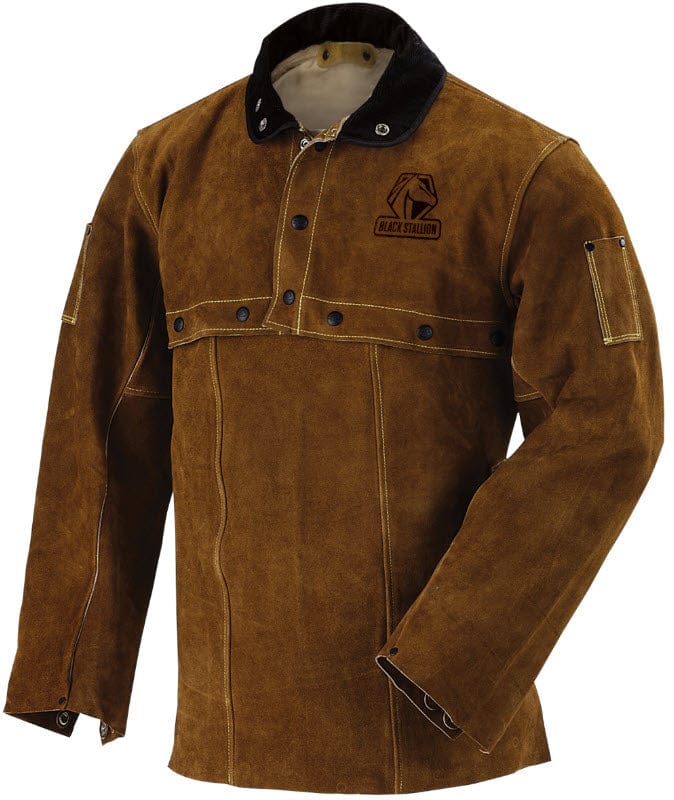 Black Stallion Clothing Black Stallion Leather Cape Sleeve & Bib - Split Cowhide 220CS