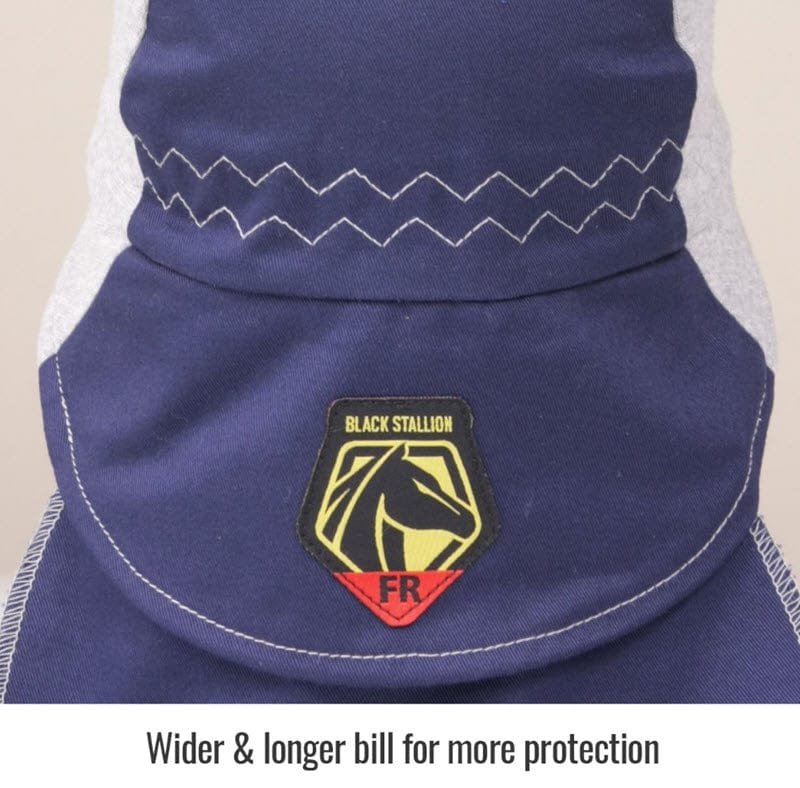 Black Stallion Clothing Black Stallion Navy/Gray Welding Cap AH1630-NG