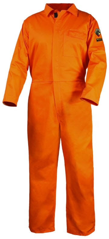 Black Stallion Clothing Black Stallion NFPA 2112 Flame Resistant Orange Coveralls CF2117-OR
