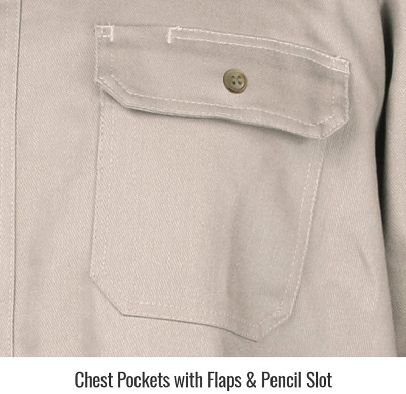 Black Stallion Clothing Black Stallion Stone Khaki AR/FR Work Shirt WF2110-ST