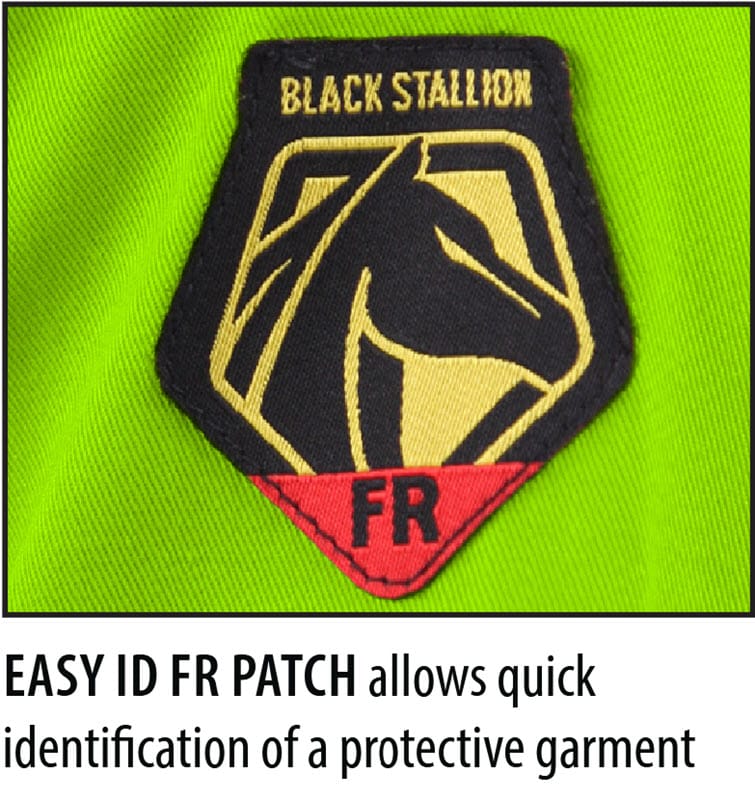 Black Stallion Clothing Black Stallion Welding Jacket - FR Lime Cotton w/Reflectives JF1010-LM
