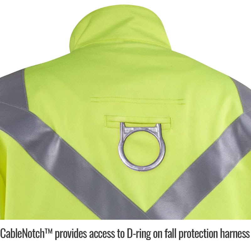 Black Stallion Clothing Black Stallion Welding Jacket - FR Lime w/Reflectives JF1012-LM