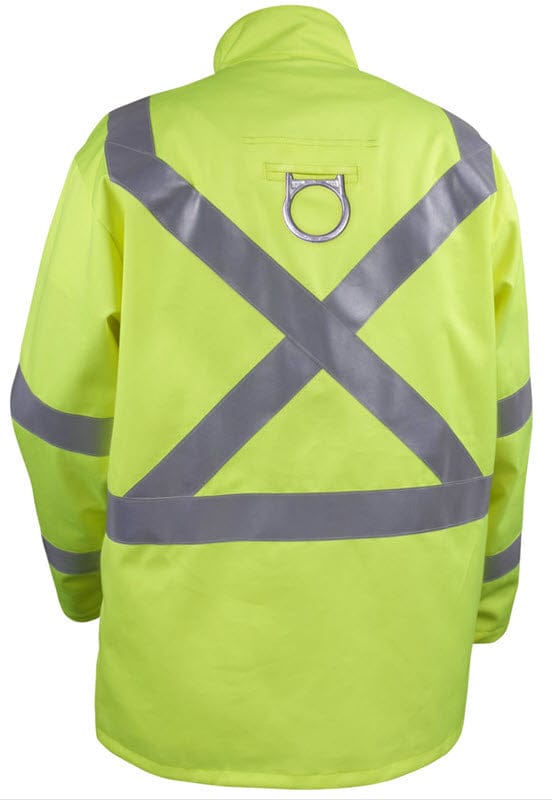 Black Stallion Clothing Black Stallion Welding Jacket - FR Lime w/Reflectives JF1012-LM