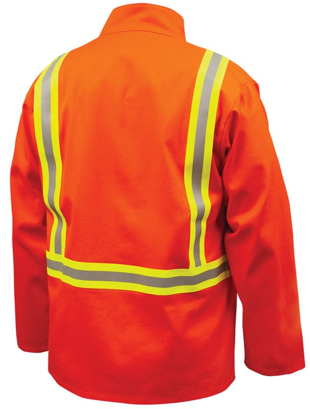 Black Stallion Clothing Black Stallion Welding Jacket - FR Orange Cotton w/Reflectives JF1010-OR