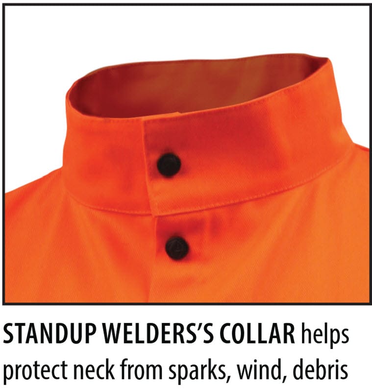 Black Stallion Clothing Black Stallion Welding Jacket - FR Orange Cotton w/Reflectives JF1010-OR