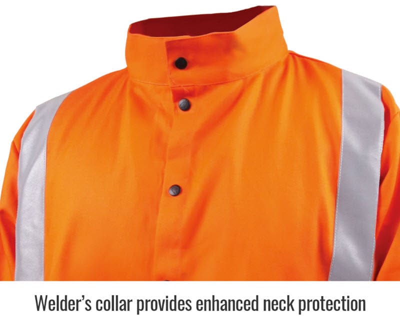 Black Stallion Clothing Black Stallion Welding Jacket - FR Orange w/Reflectives JF1012-OR