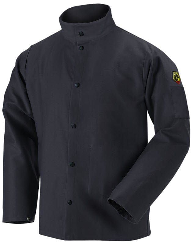 Black Stallion Clothing Black Stallion Welding Jacket - TruGuard 200 FR Black Cotton FBK9-30C