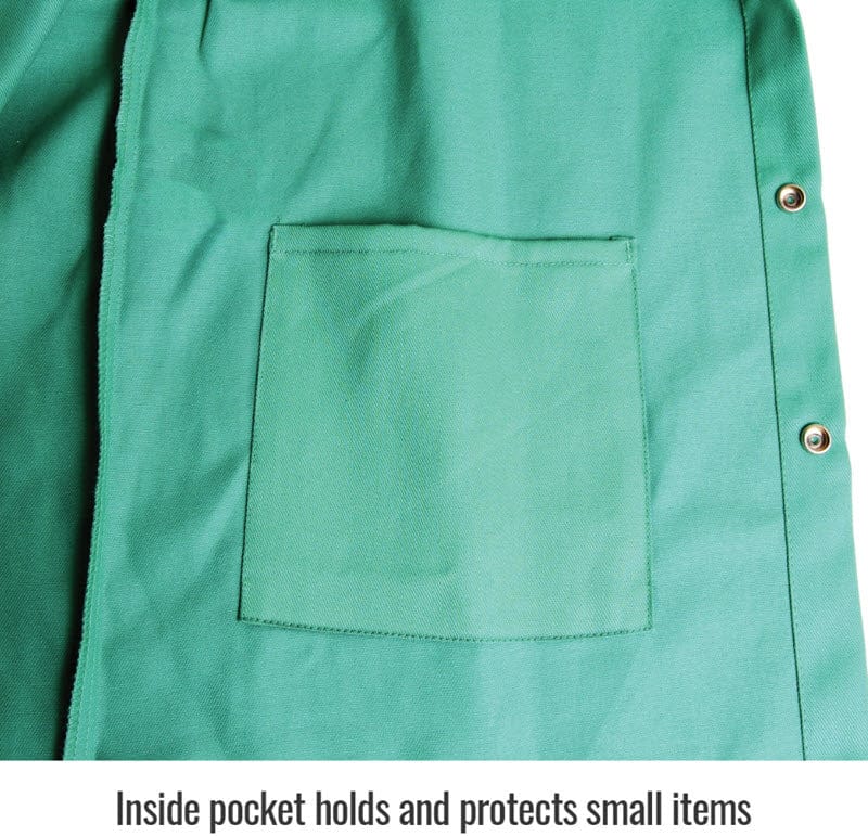 Black Stallion Clothing Black Stallion Welding Jacket - TruGuard 200 FR Green Cotton F9-30C