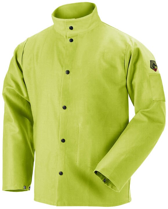 Black Stallion Clothing Black Stallion Welding Jacket - TruGuard 200 FR Lime Cotton FL9-30C