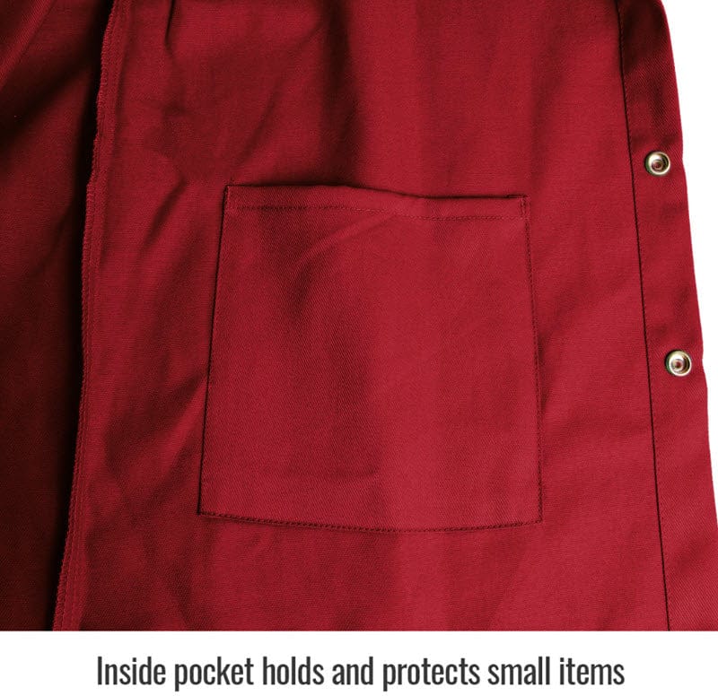 Black Stallion Clothing Black Stallion Welding Jacket - TruGuard 200 FR Red Cotton FR9-30C