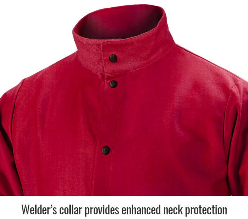 Black Stallion Clothing Black Stallion Welding Jacket - TruGuard 200 FR Red Cotton FR9-30C
