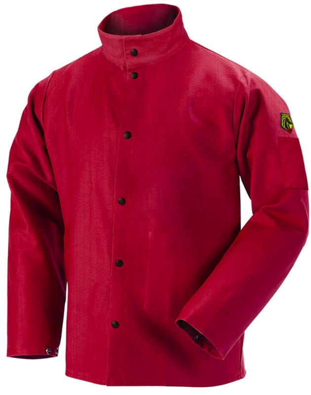 Black Stallion Clothing Black Stallion Welding Jacket - TruGuard 200 FR Red Cotton FR9-30C