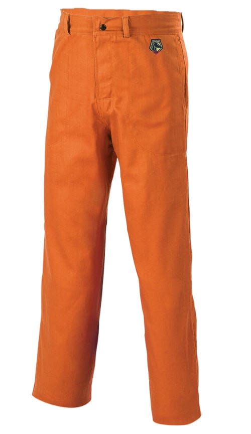 Black Stallion orange flame resistant cotton welding pants