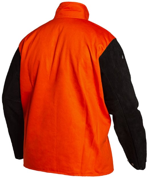 Lincoln Clothing Lincoln Bright FR Cloth Welding Jacket w/ Leather Sleeves K4690