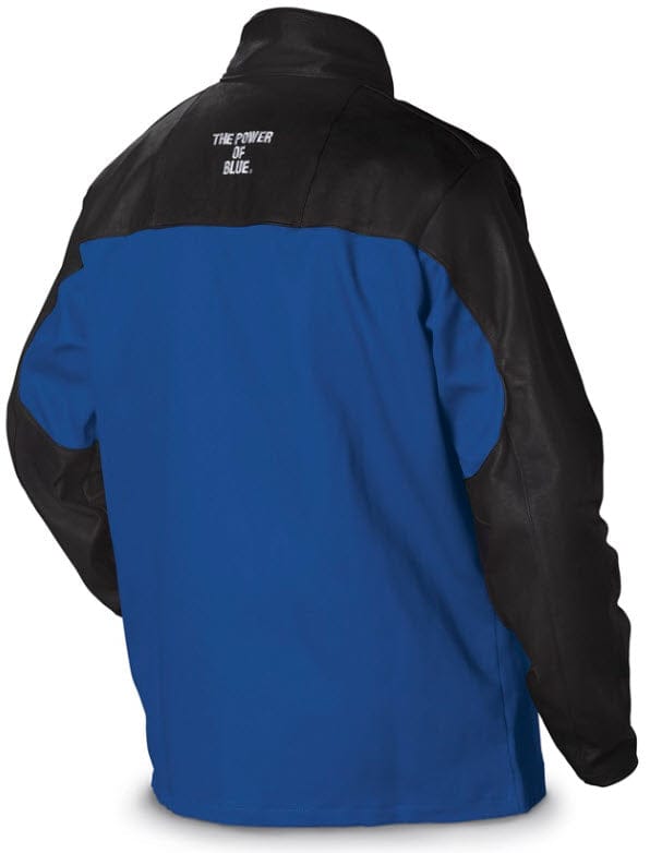 Miller Clothing Miller Welding Jacket Size 2XL- INDURA Cotton w/Leather Sleeves 231084
